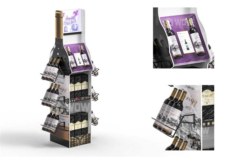 Custom PVC Wire POP Freestanding Beverage Rack best