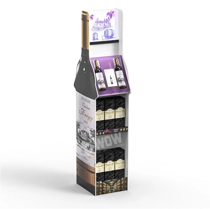 Custom PVC Wire POP Freestanding Beverage Rack suppliers